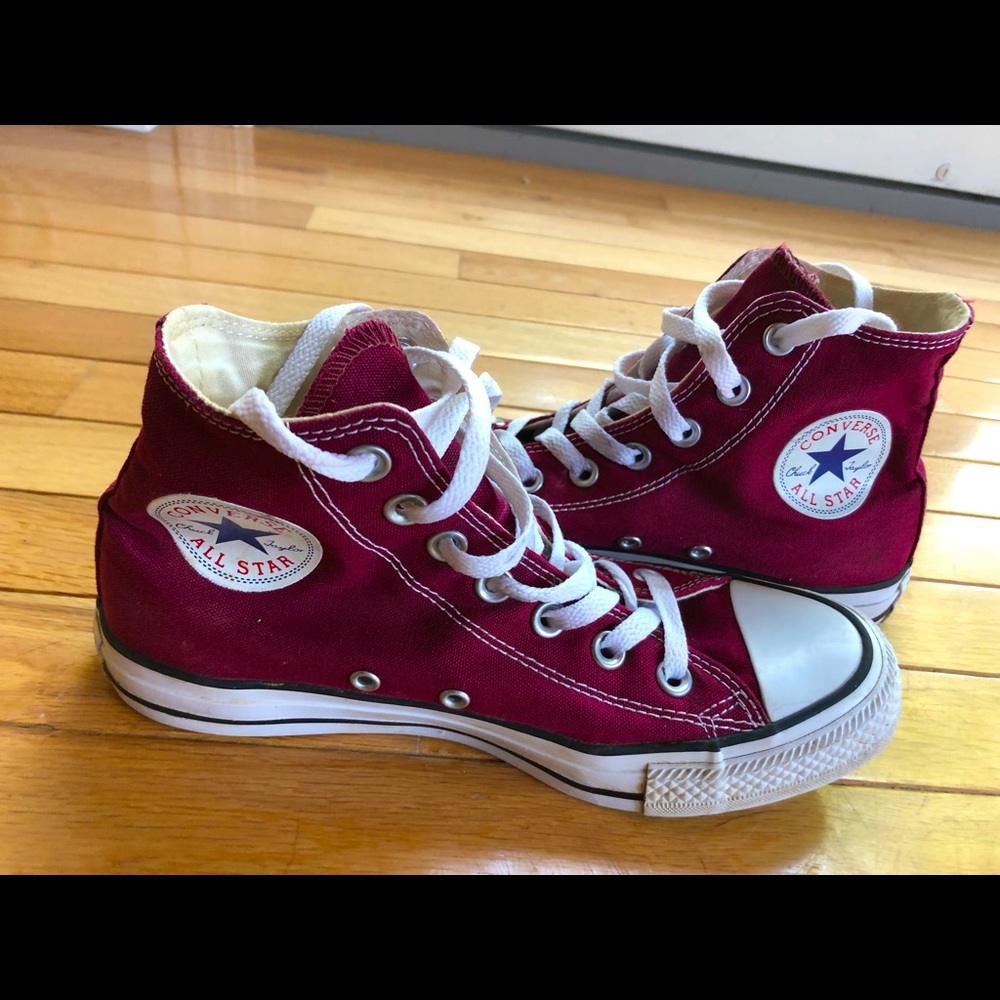 Converse Maroon High Tops
